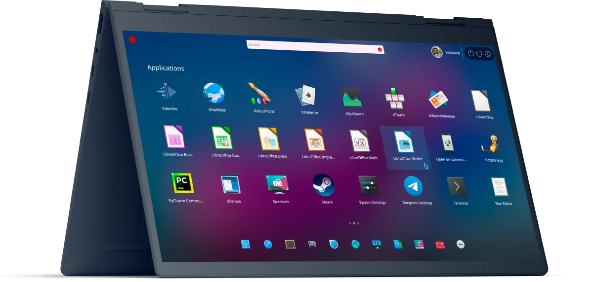 truOS running on a laptop compatible with older hardware